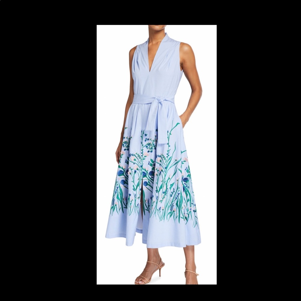 Lela Rose floral print midi dress - NWT